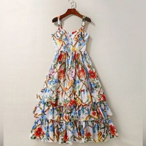 Inspiration Dolce & Gabbana Floral Midi Dress